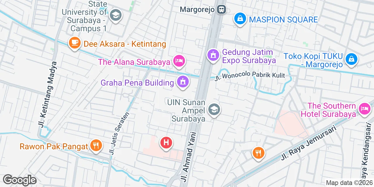 Jl. Ahmad Yani No. 88,Graha Pena, Surabaya 60231