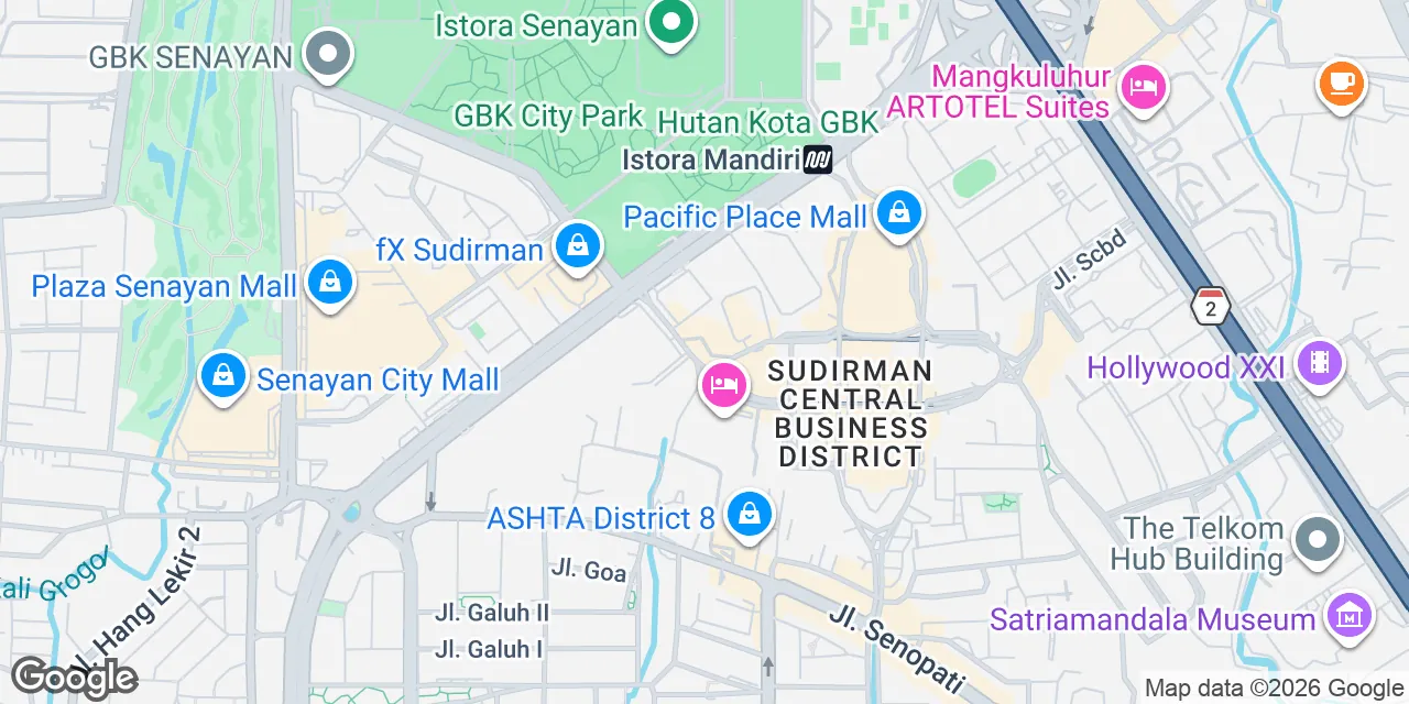 SCBD Lot Jl. Jend. Sudirman kav 52-53,No.11A, RT.5/RW.3, Jakarta Golden Triangle 12190