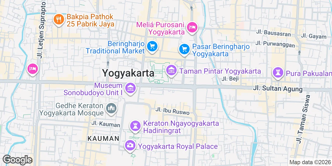 Jalan Panembahan Senopati No 17, Ngupasan, Gondomanan,Senopati, Yogyakarta 55121