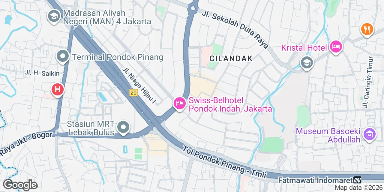 Jl Metro Pondok Indah No II BA, RT 003/RW 014,Pondok Pinang, Kebayoran Lama,Gedung Menara Pondok Indah, Jakarta South 12310