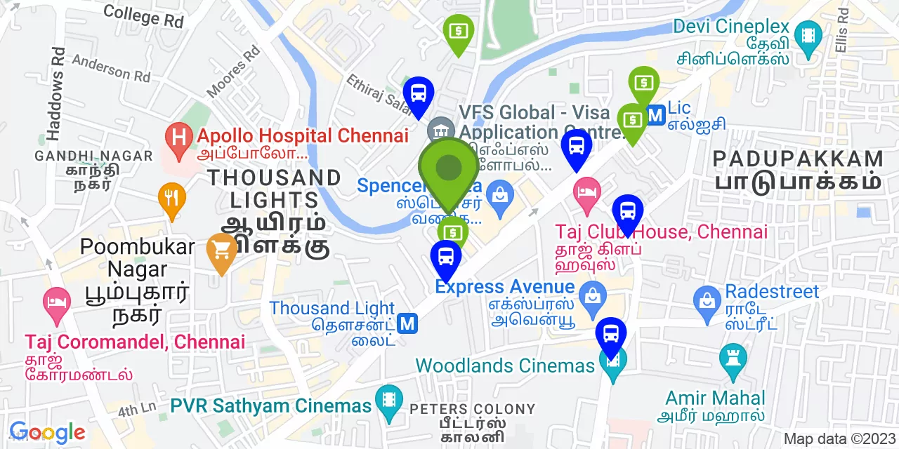Tower 1, Shakti Towers, 766 Anna Salai, Chennai 600002