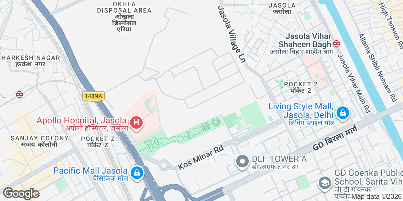 Level-2 , Elegance Tower , Jasola, New Delhi 110025