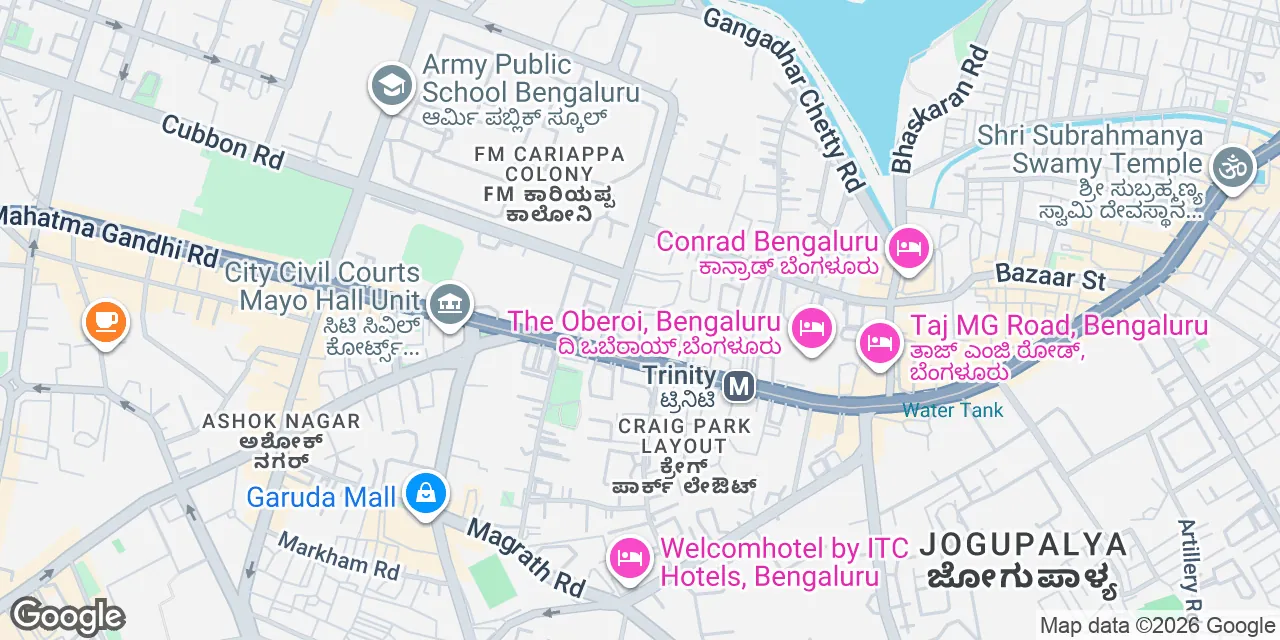 Dickenson Road,8th Floor, The Estate, Bengaluru Central 560042