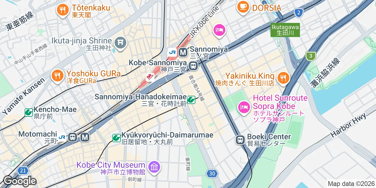 8-1-6  Goko Dori,22F Kobe Kokusai Kaikan,Chuo-ku, Kobe 651-0087