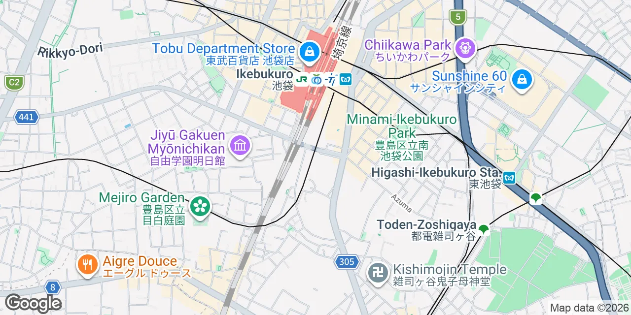 1-16-15 Minami-Ikebukuro,5F Daiya Gate Ikebukuro,Toshima-ku, Tokyo 171-0022