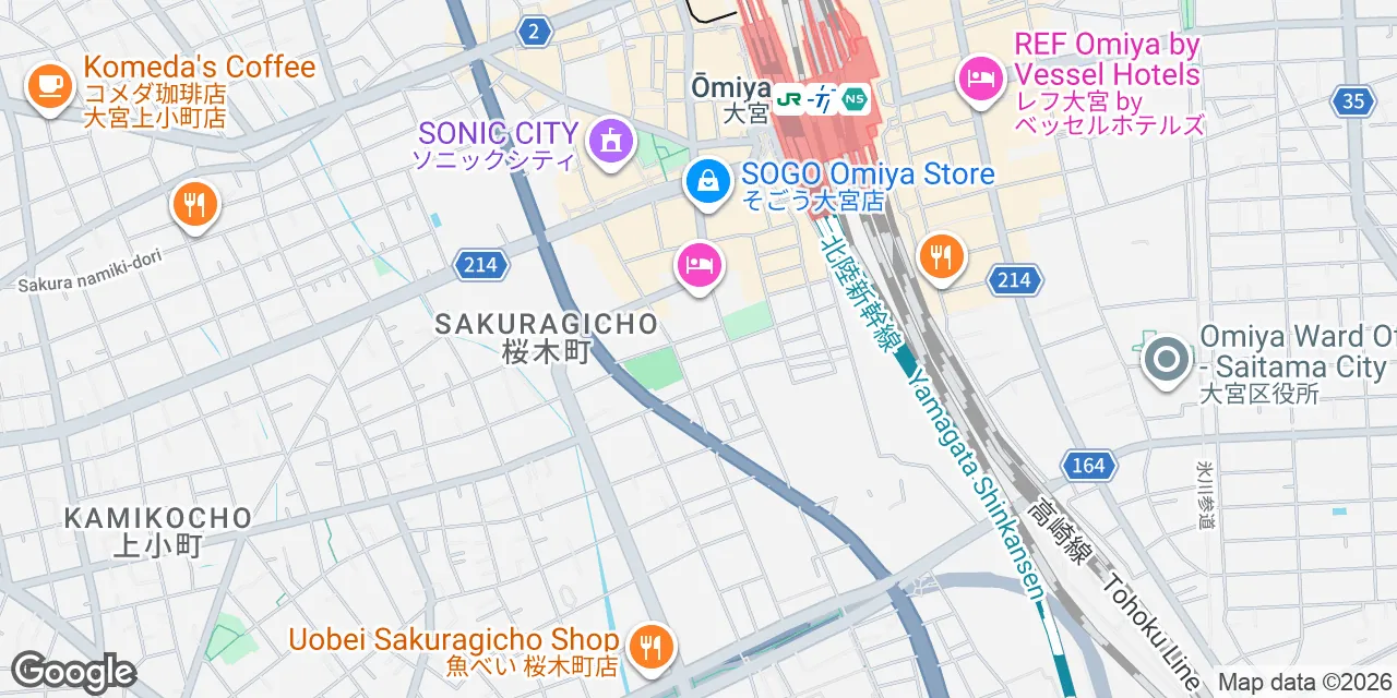 1-366-9 Sakuragicho,Omiya-Eki Nishiguchi Bldg 1F-5F,Omiya-ku, Saitama Omiya-ku 330-0854