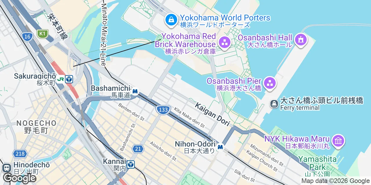 3-9 Kaigan-dori, Naka-ku, Kanagawa Prefecture, Yokohama 231-0002