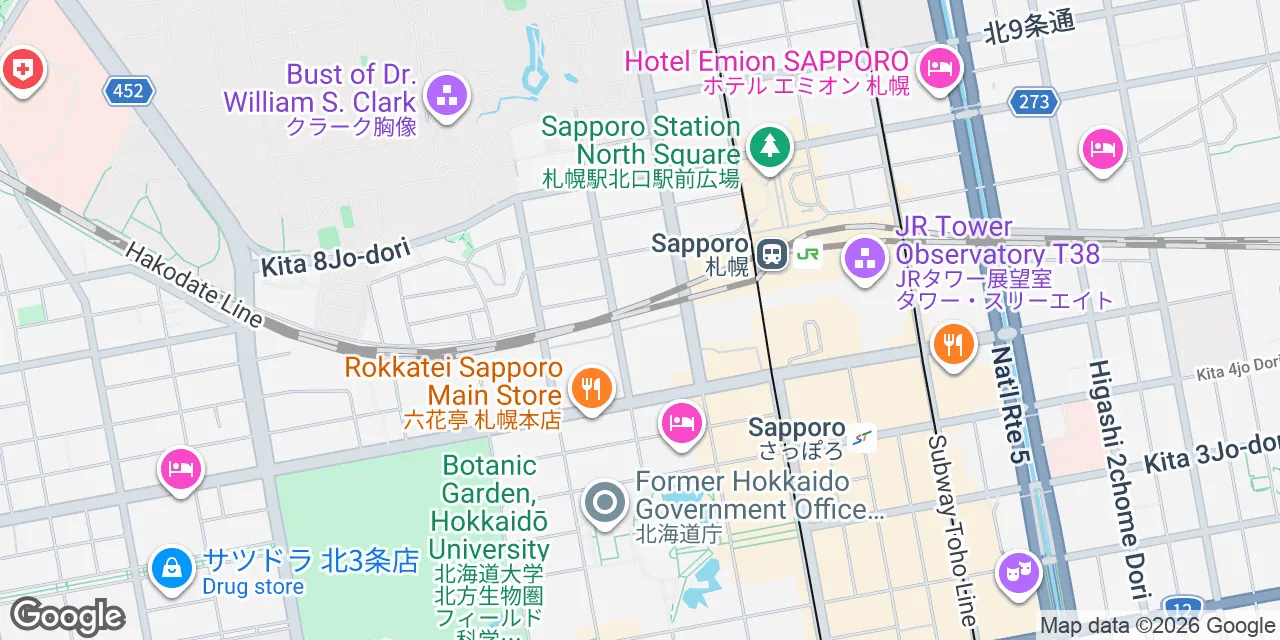 JR55 SAPPORO Bldg.,1-5, Kita 5-jonishi 5-chome,Chuo Ward, Sapporo 060-0005