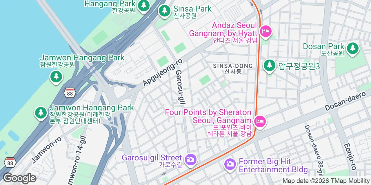 62 Garosu-gil,Gangnam-Gu, Seoul Gangnam-gu 06029