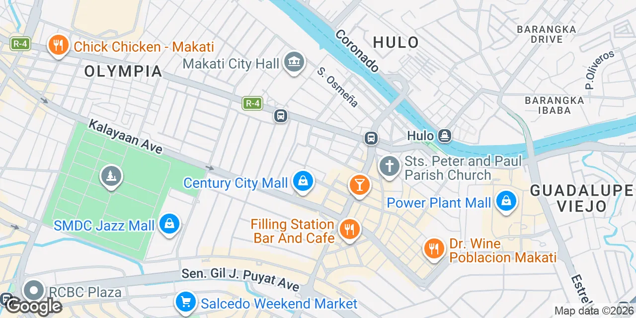 Kalayaan Avenue, Century Diamond Tower, Century City, Makati City 1200