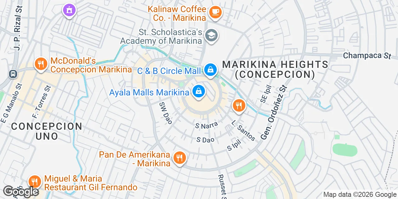 Ayala Malls Marikina,Liwasang Kalayaan, Brgy. Marikina Heights, Rizal 1810