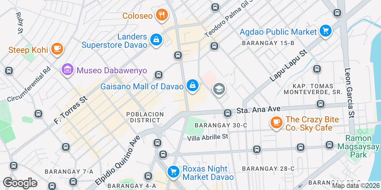 Gaisano Mall of Davao, J.P. Laurel Avenue,Bajada, Davao del Sur, Manila 8000