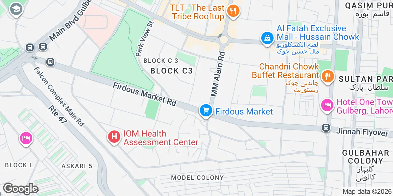 Al Hafeez Executive, Block C3,Gulberg III, Ichhra 54000