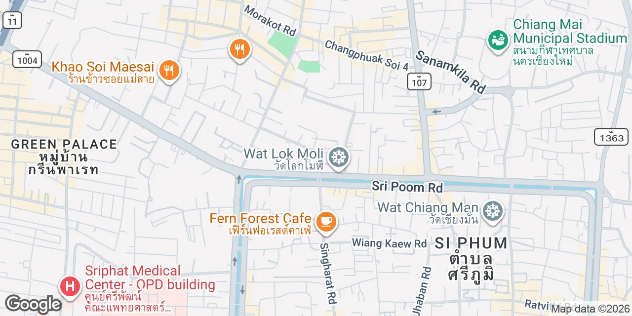 Regus Icon Park Business Centre,2/F, Icon Park Hotel,  No. 310, Maneenopparat Road,Sriphoom Sub-district, Muang Chiangmai District, Bangkok 50200