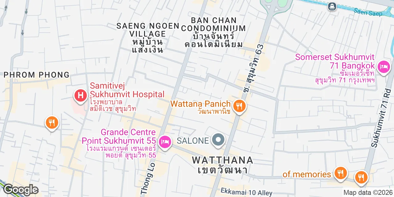 No. 139, Soi Sukhumvit 63 Thong Lor 10, Sukhumvit Road, Khlong Tan Nuea, Wattana,Blue Chips Building, 3rd-7th Floor, Bangkok 10110