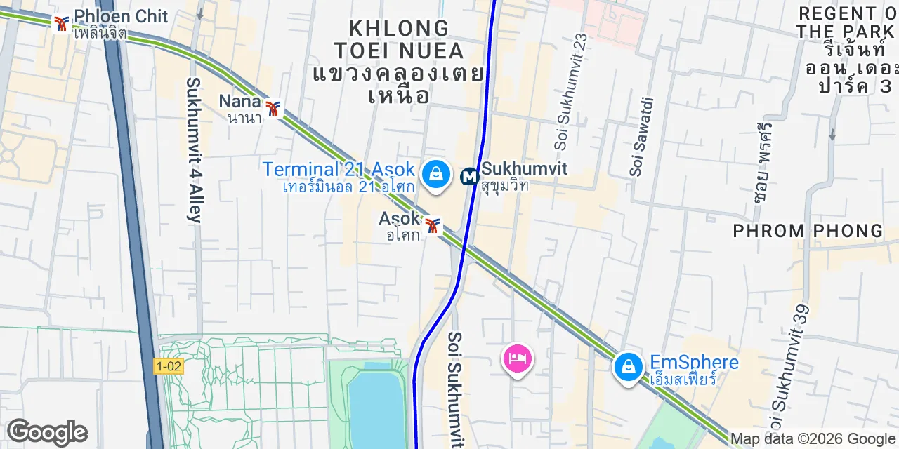 No 159, Asok Montri Road,(Sukhumvit 21), Khlong Toei Nuea, Watthana District, Bangkok 10110