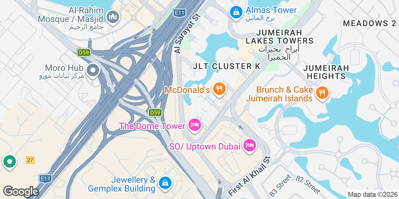 HDS Business Centre Tower,Cluster M1, 33rd Floor,Jumeirah Lake Towers, Dubai 0