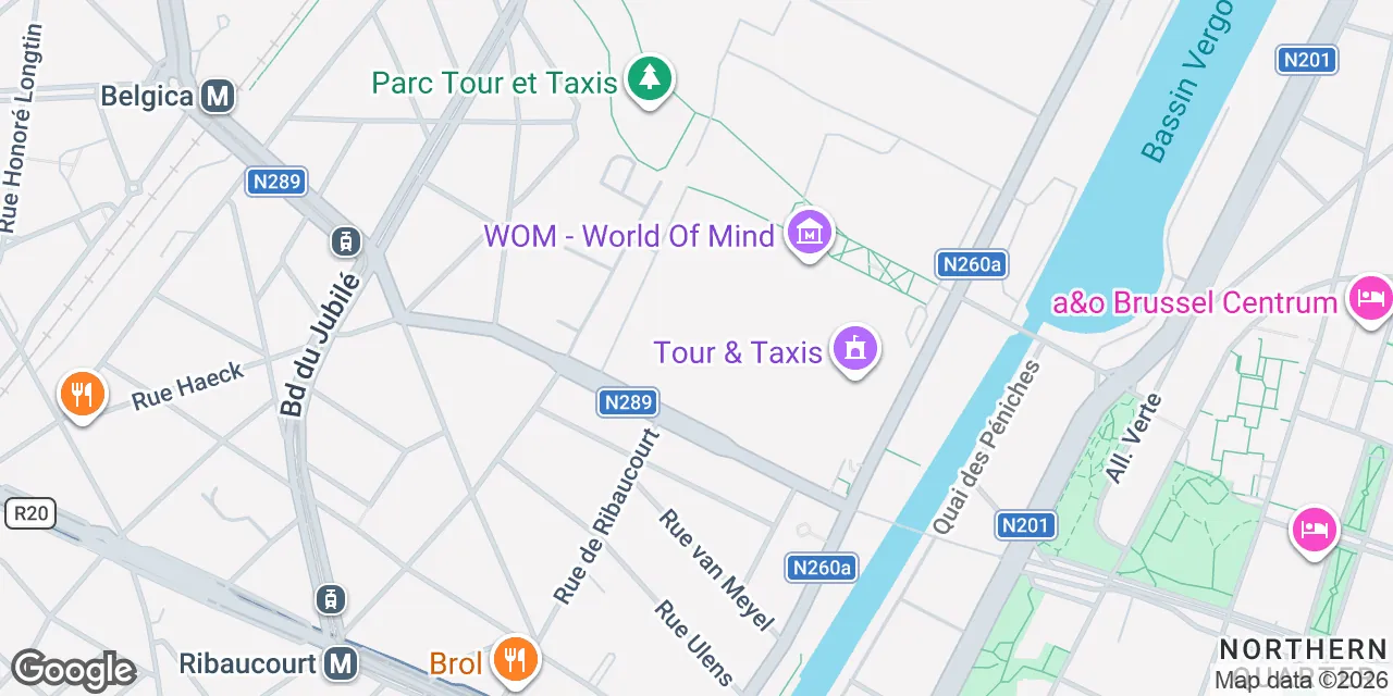 Gare Maritime, Picardstraat 7, bus 100, 1000 Stad Brussel