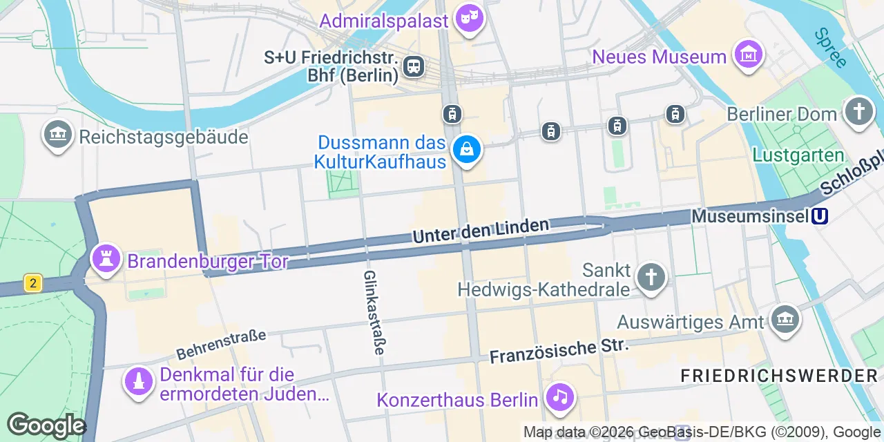 Unter den Linden 26-30, 10117 Berlin Mitte