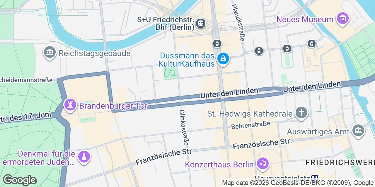 Unter den Linden 40, 10117 Berlin Mitte