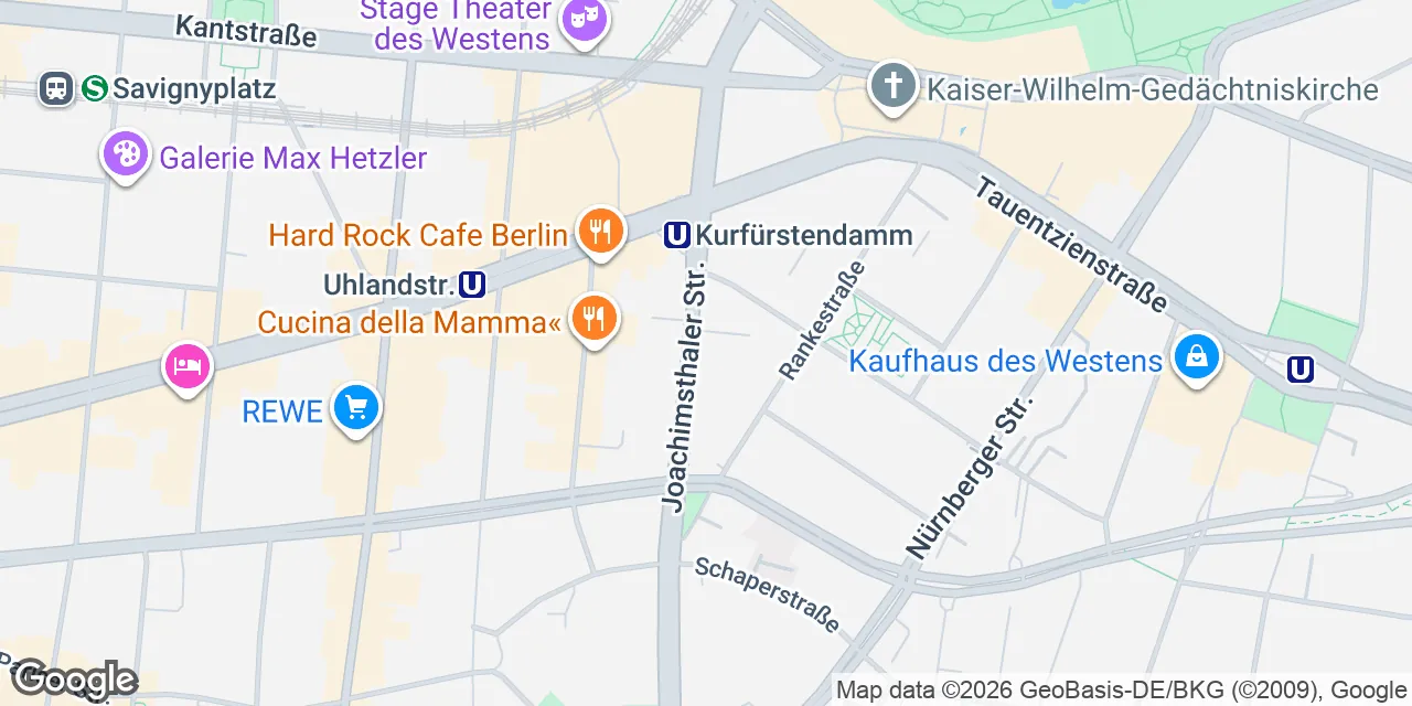 Joachimsthaler Straße 31-32, 10719 Berlin Charlottenburg