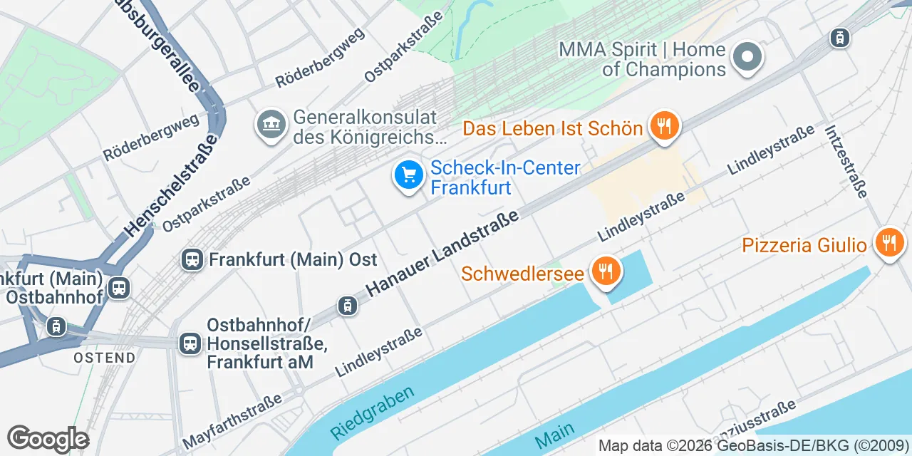 Hanauer Landstraße 187, 60314 Frankfurt Innenstadt