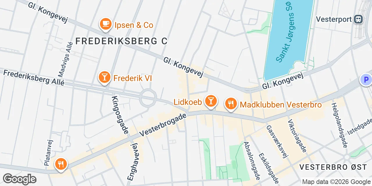 Værnedamsvej 7, 7A, 9 - P-plads 4, 1819 Frederiksberg C