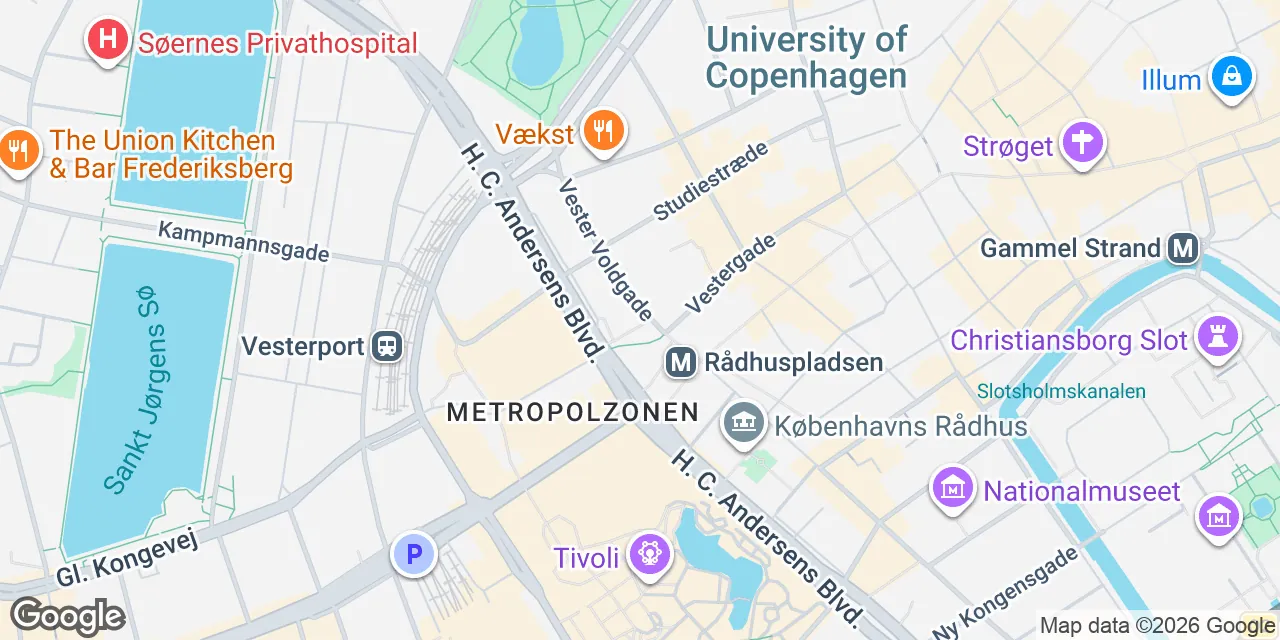 Rådhuspladsen 2, 1550 København V