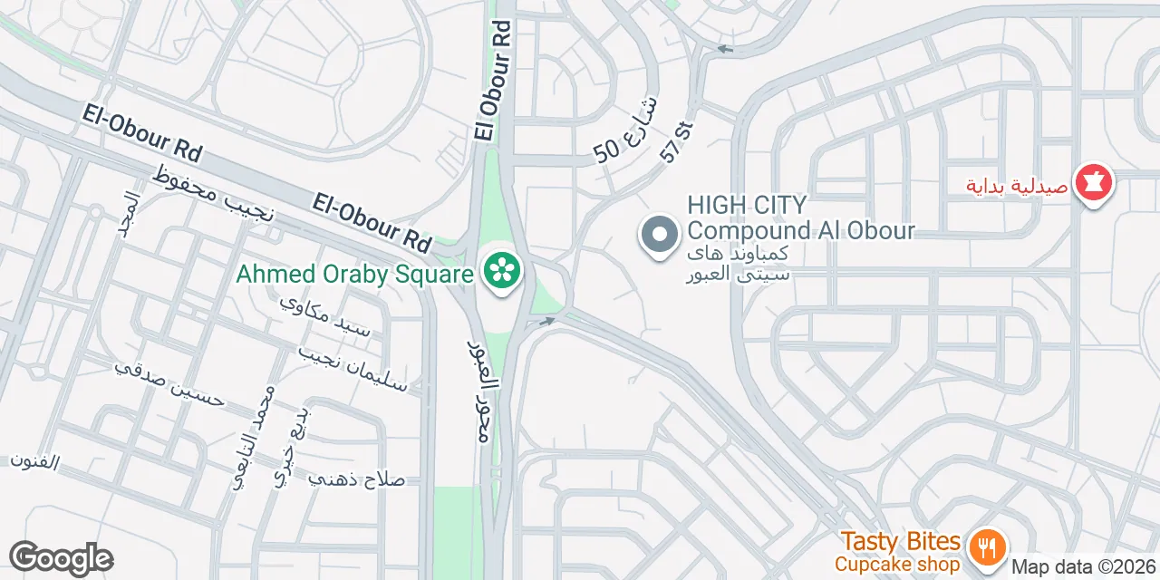 Ahmed Orabi Square, Obour Corridor,5th entrance, High City Mall, New Cairo 11828
