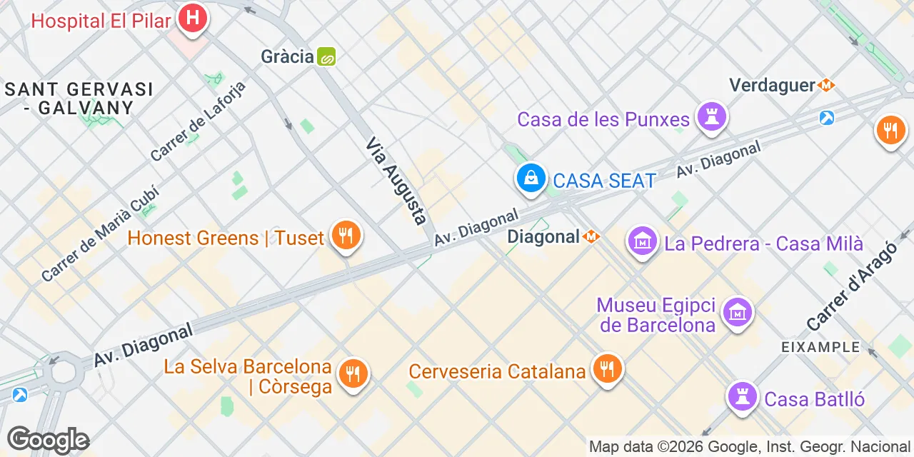 Avinguda Diagonal 468, 08006 Sarrià-Sant Gervasi