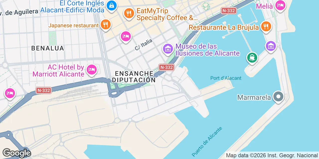 Avenida Perfecto Palacio de la Fuente, 1,Antigua casa del mar, 03003 Alicante