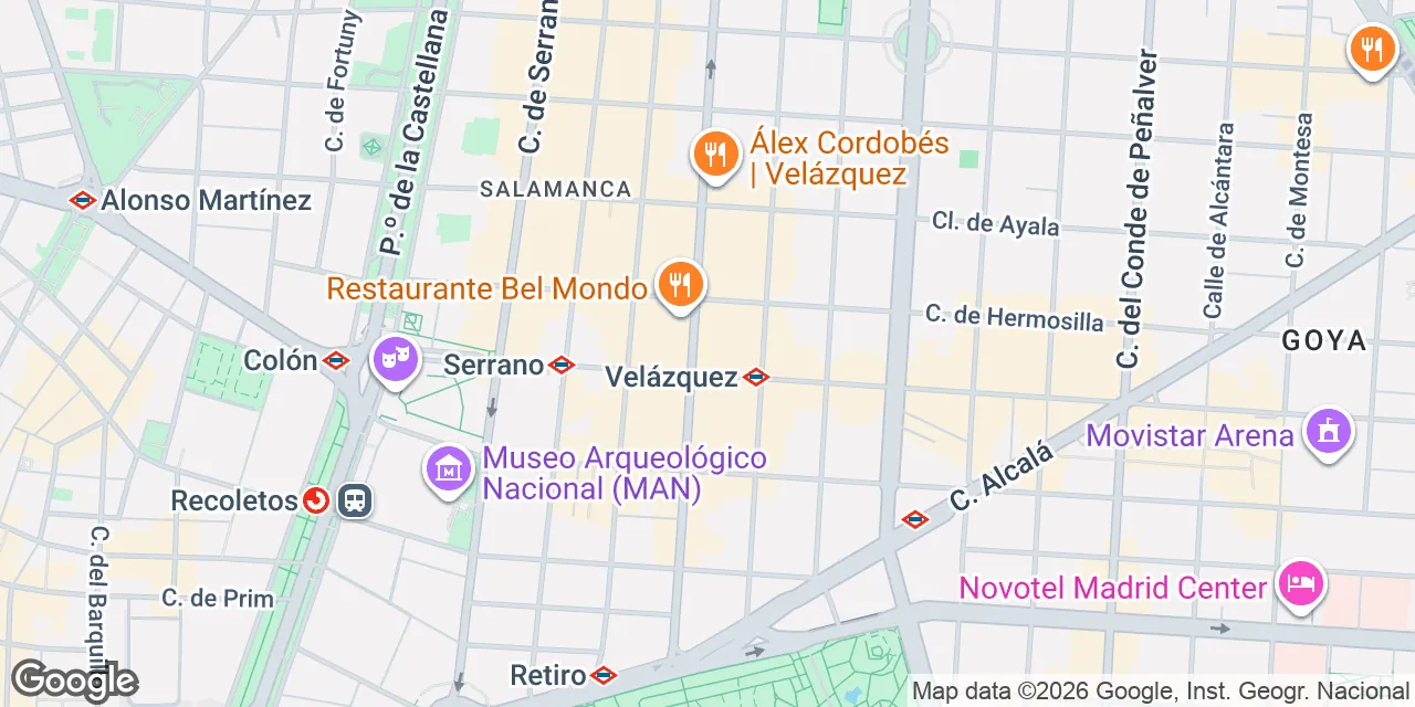 Calle Velázquez 34, 28001 Madrid Salamanca