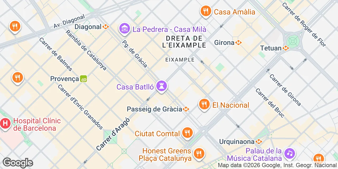 Passeig. de Gràcia, 54, 08007 Ciutat Vella