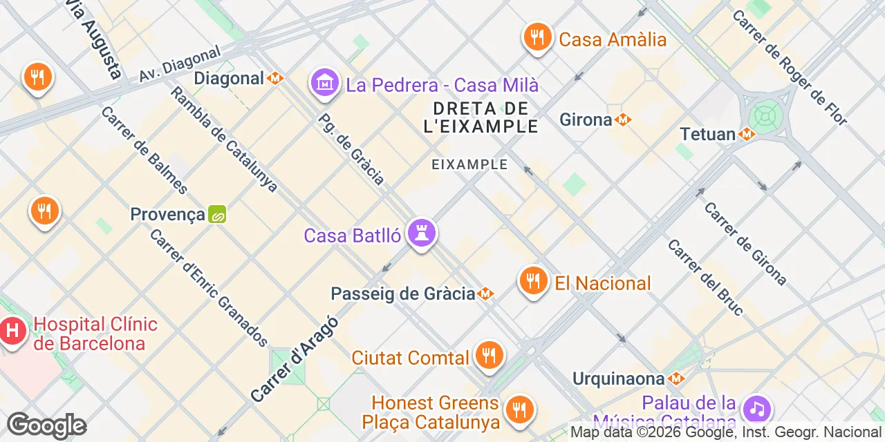 Passeig. de Gràcia, 54, 08007 Ciutat Vella
