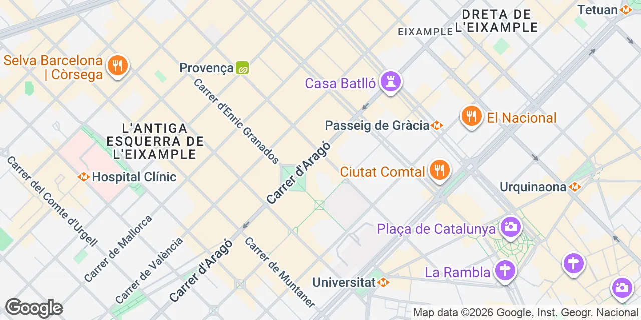 Carrer de Balmes 59, 08007 Ciutat Vella