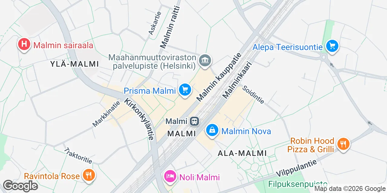 Malmin kauppatie 18, 00700 Helsinki