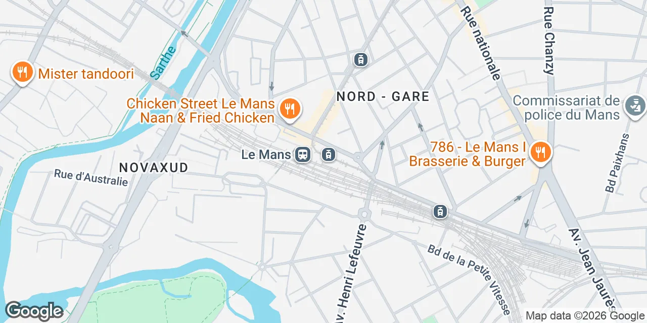 Place du 8 Mai 1945,Gare de Le Mans, 72000 Le Mans