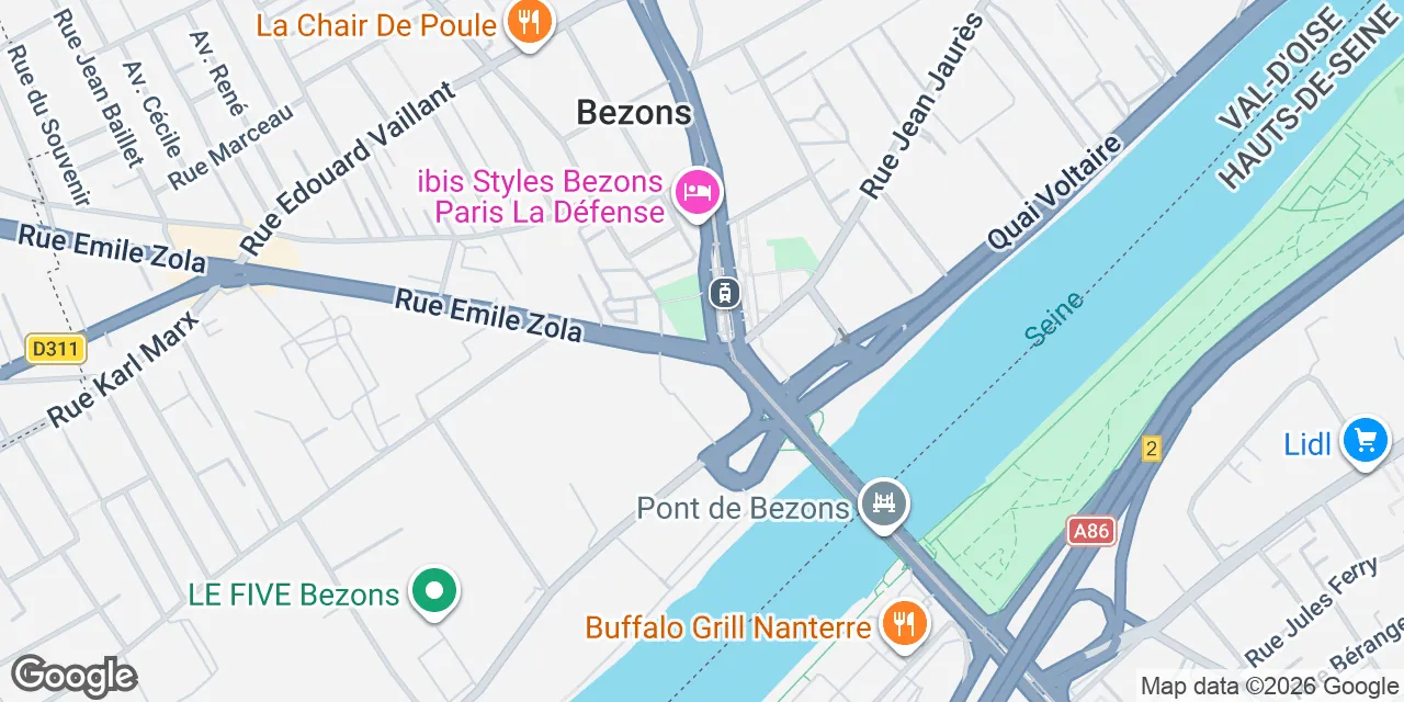 1 rue Emile Zola, 95870 Colombes