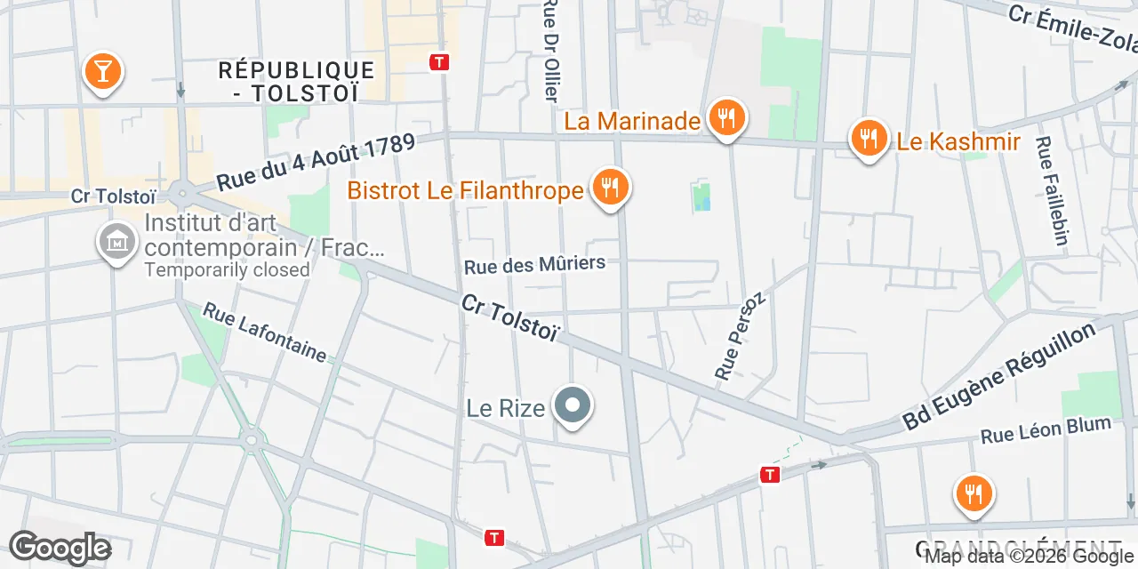 Rue Du Docteur Fleury Papillon, 69100 Villeurbanne