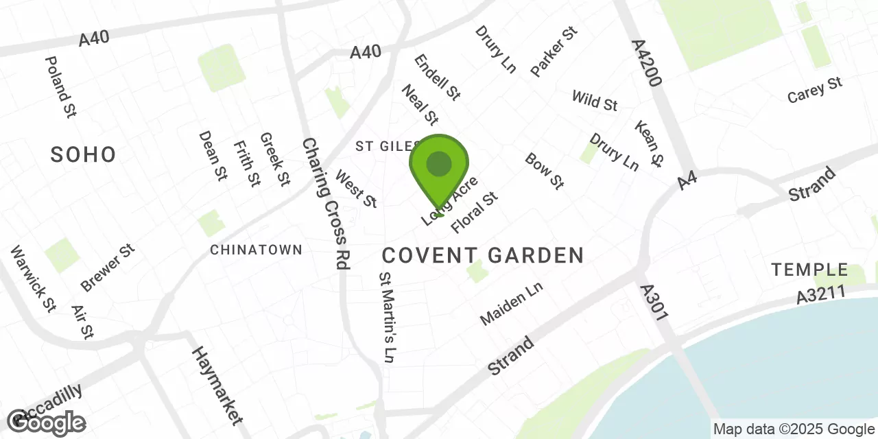 Long Acre 22, WC2E 9LY Central London