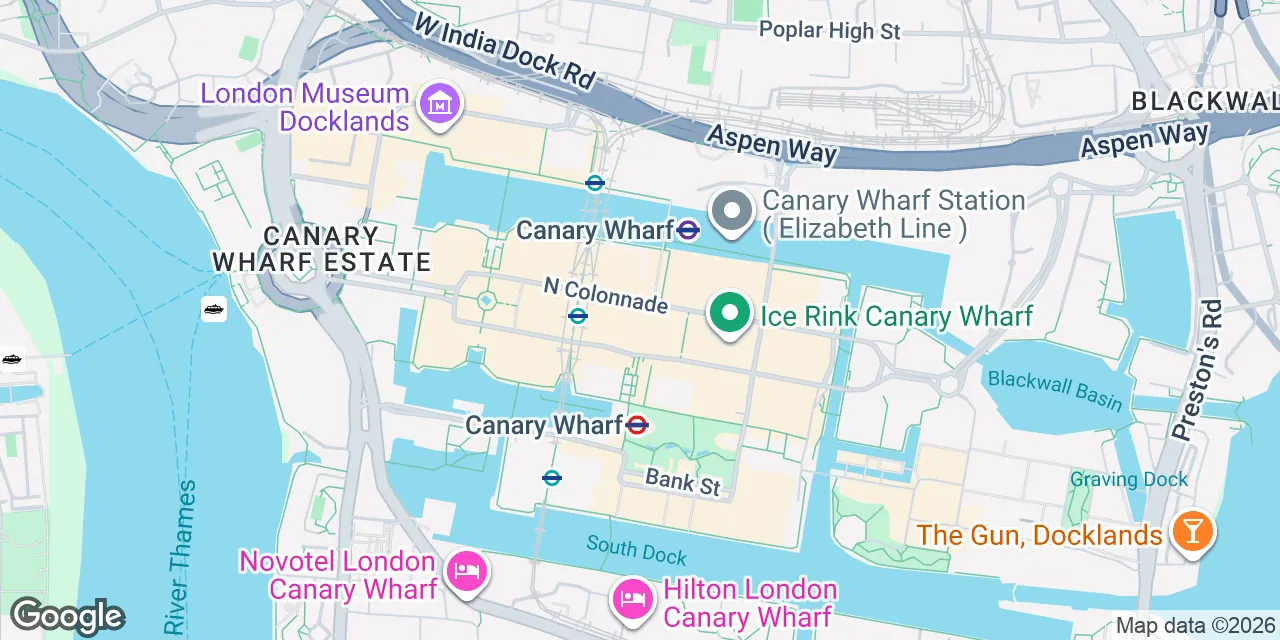1 Canada Square,37th Floor, Canary Wharf, E14 5AA Tower Hamlets