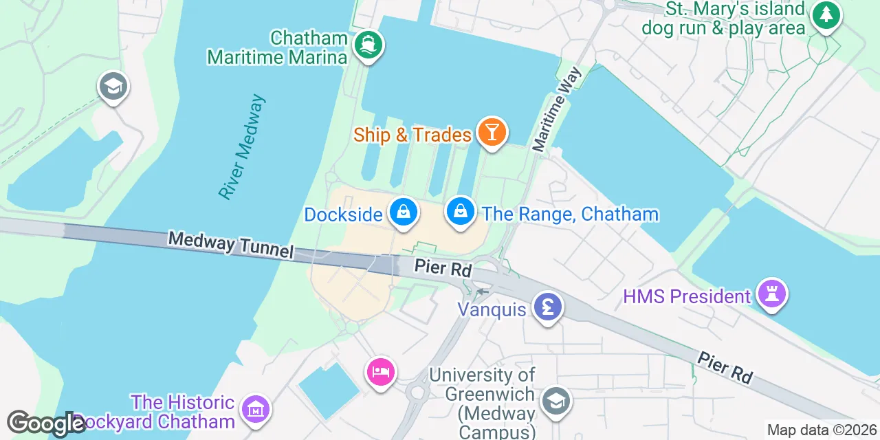 Dockside Outlet Shopping Centre, Maritime Way,Units 64 A, B & C, ME4 3ED Kent