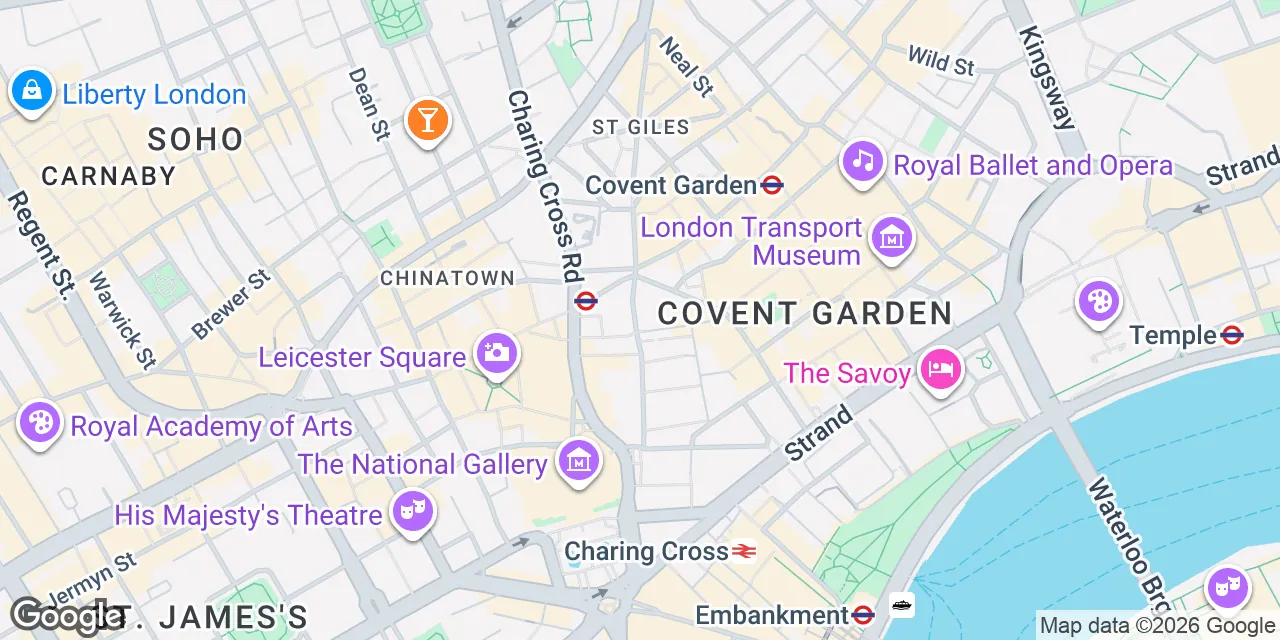 60 St Martins Lane,Covent Garden, WC2N 4JS City of Westminster