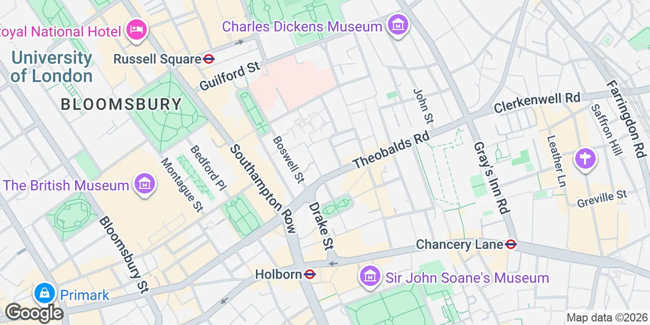 98 Theobalds Road, WC1X 8WB Camden