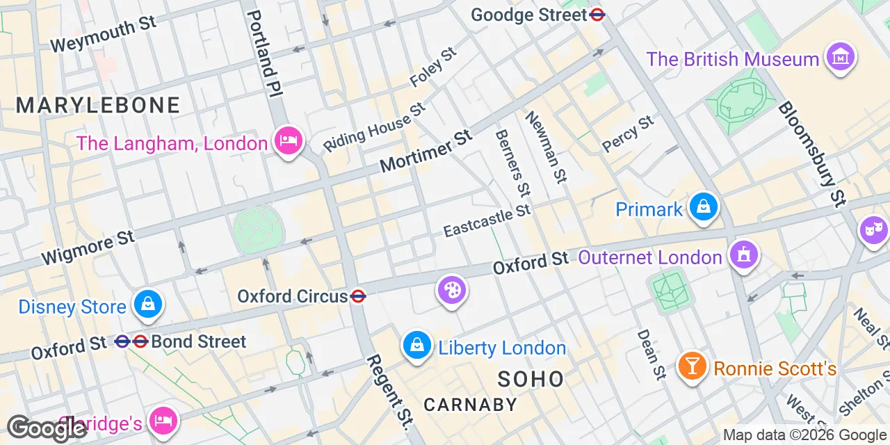 Eastcastle Street 37, W1W 8DR Central London