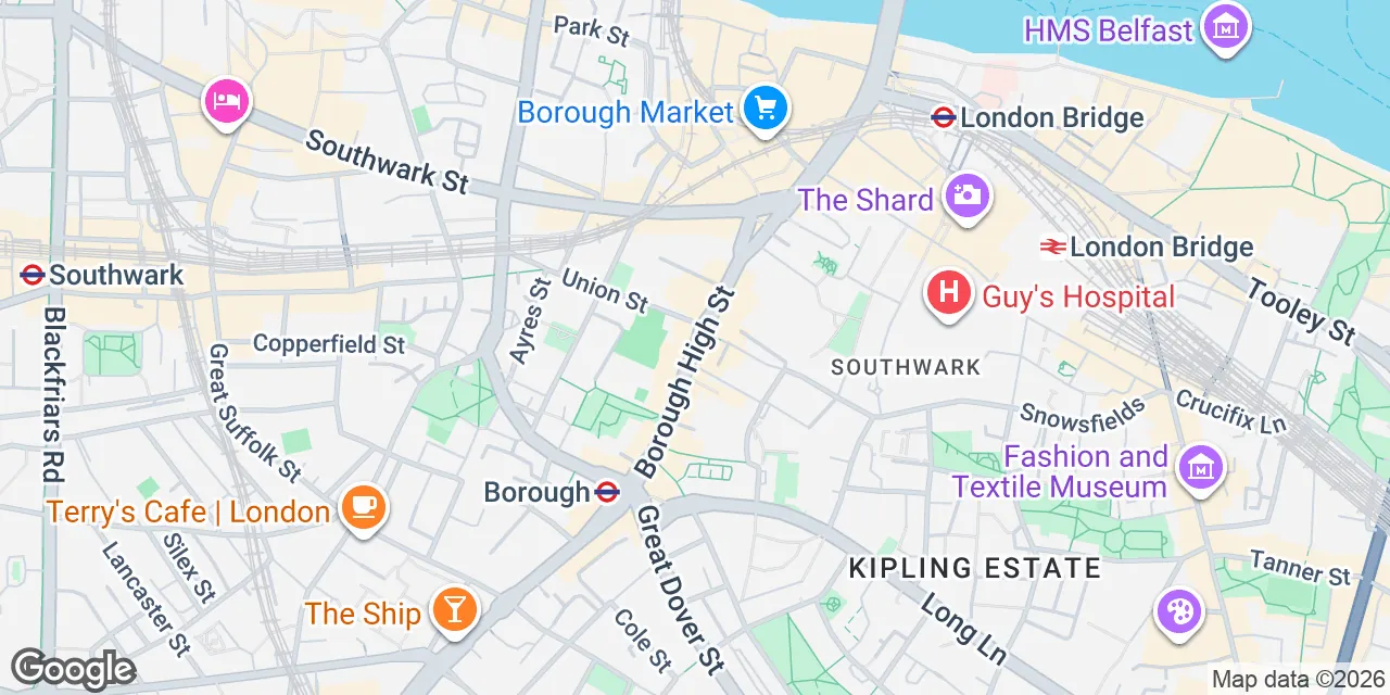 Borough High Street 100, SE1 1BL Central London