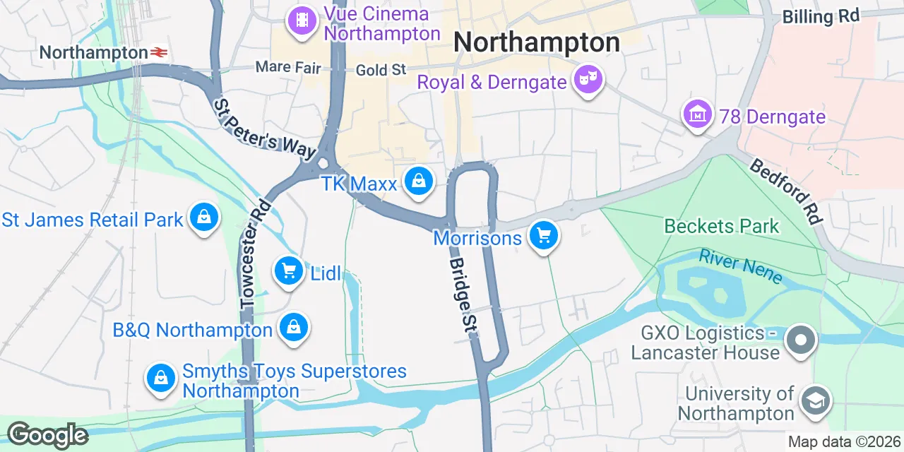 Bridge St, NN1 1PF Northampton