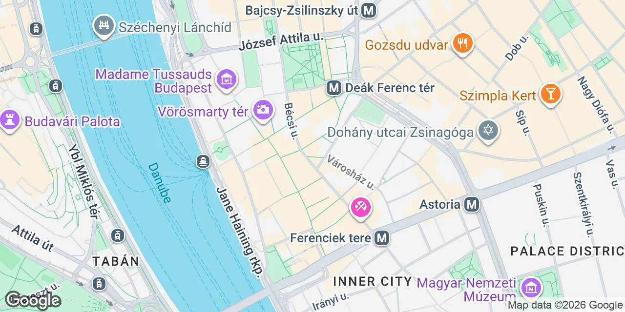 Szervita square 8, 1052 Budapest