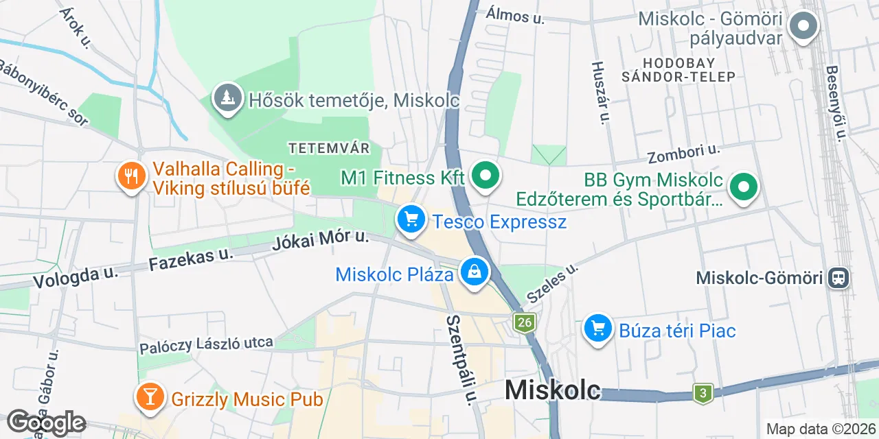Arany János tér 1., 3526 Miskolc