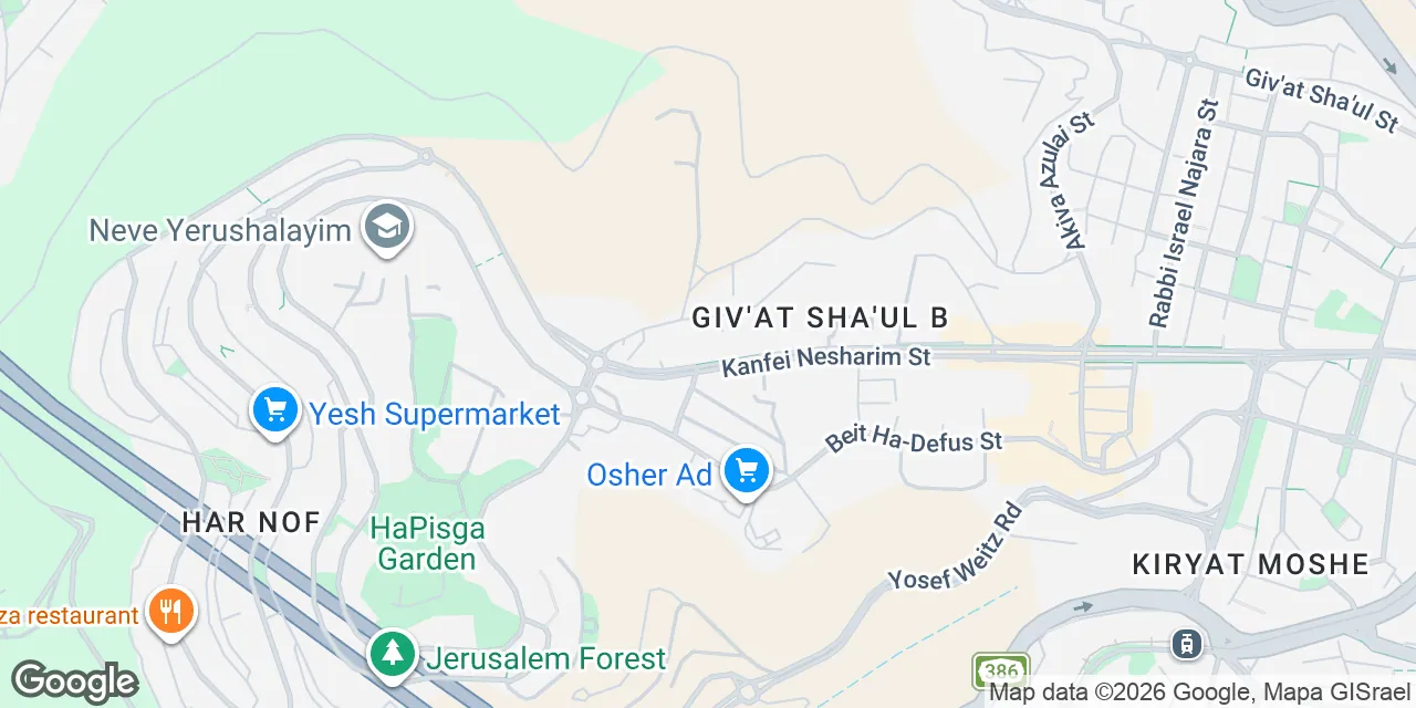 Kanfei Nesharim St 65,Givat Shaul, Jerusalem 9546455